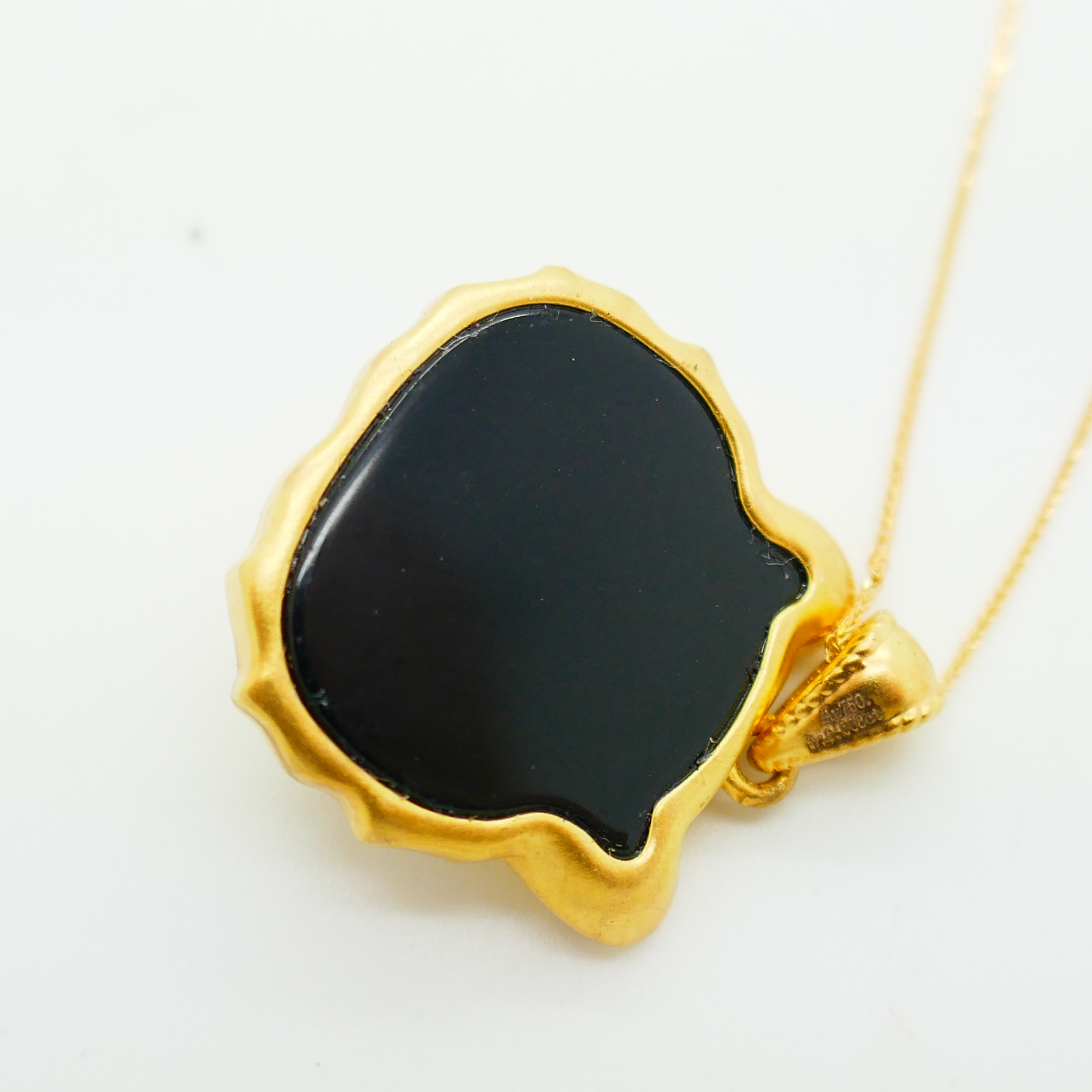 18kt collier met tijgerhanger - Afbeelding 9
