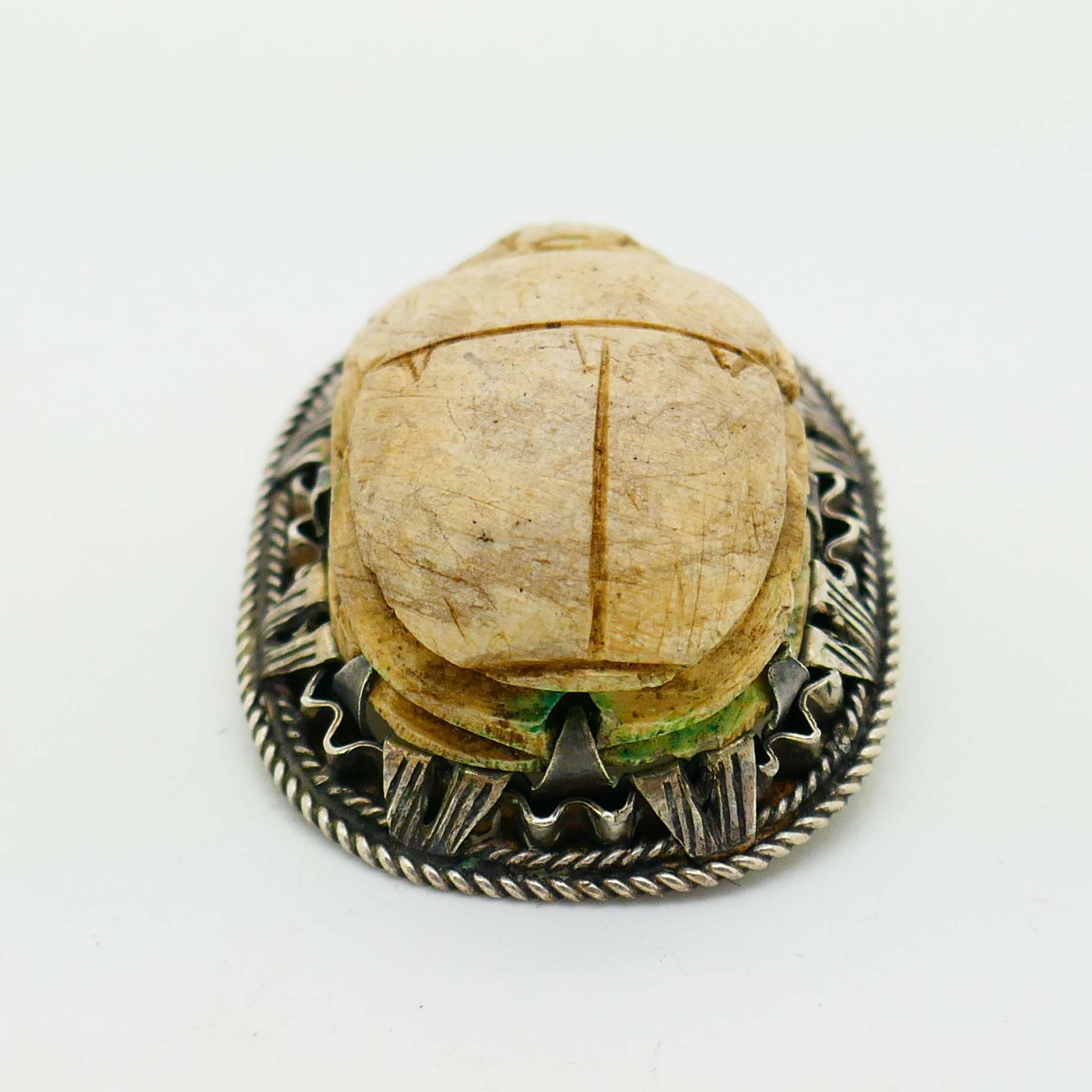 Zilveren broche met Scarabee uit het oude Egypte - Afbeelding 6
