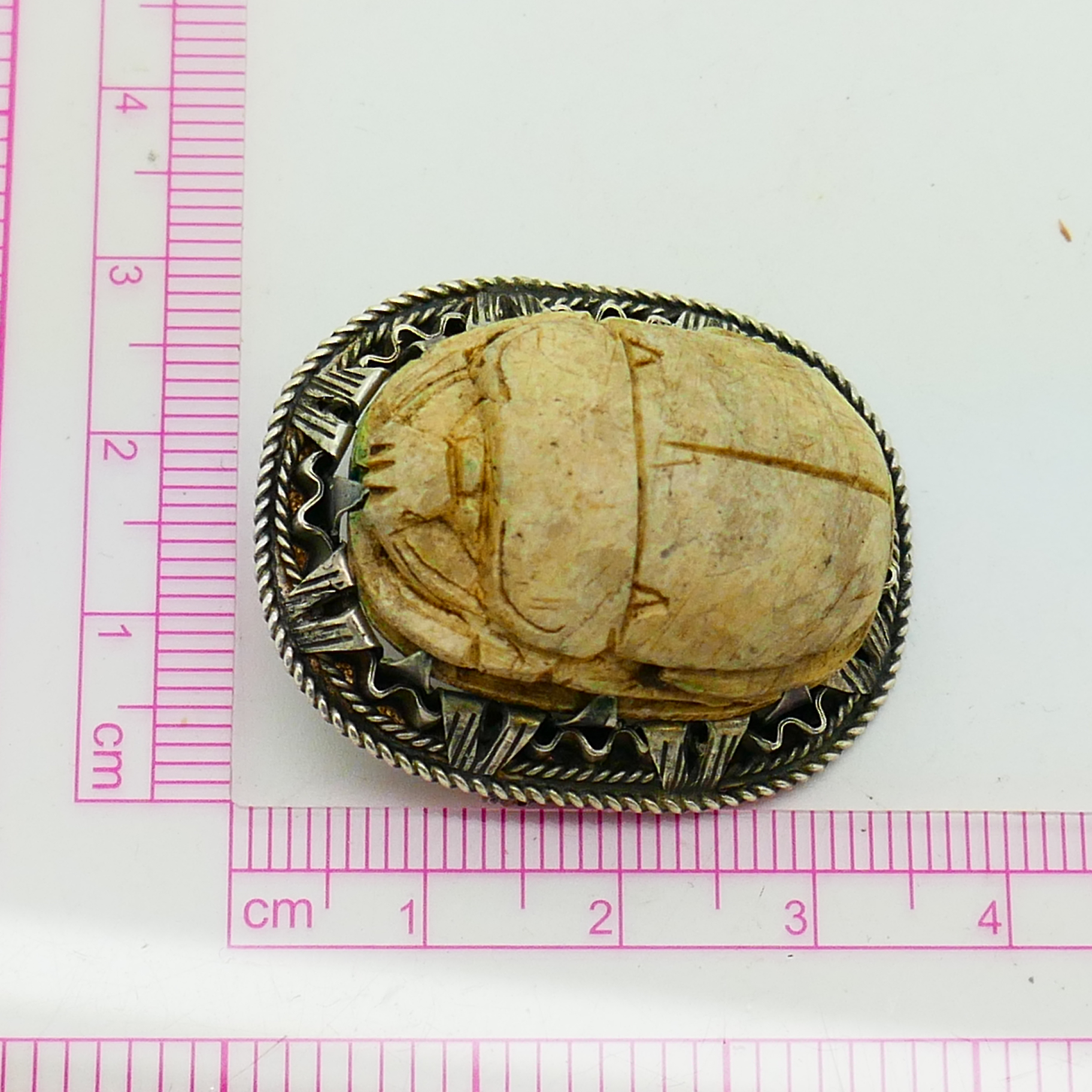 Zilveren broche met Scarabee uit het oude Egypte - Afbeelding 10