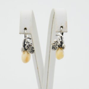 Vintage zilveren oorbellen met grandels