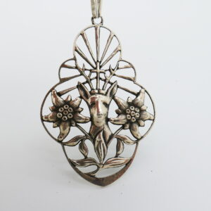 St.Hubertus - zilveren hanger aan collier