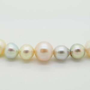 Schoeffel - Parelcollier met Zuidzee- en Zoetwaterparels - gecertificeerd