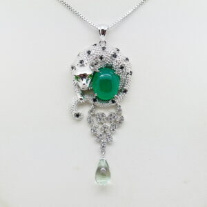 Harry Ivens - Panter hanger met diamant