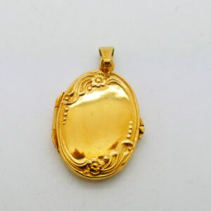 14kt geelgouden medaillonhanger
