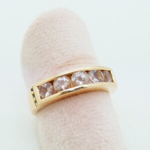 Harry Ivens - verguld zilveren ring met 1ct morganiet