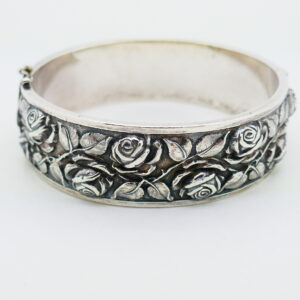 Kollmar & Jourdan - Vintage zilveren armband met rozendecor